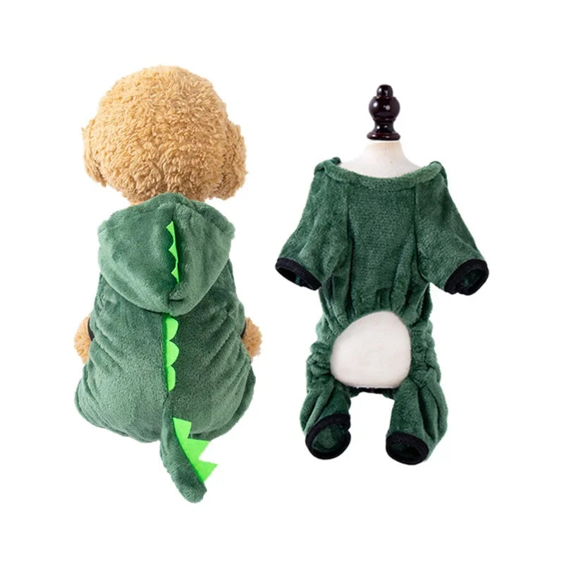 Dinosaur Pet Hoodie Jumpsuit