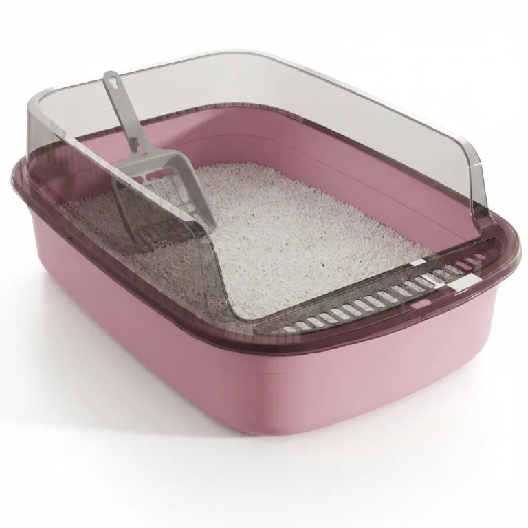 Semi-Closed Cat Litter tray