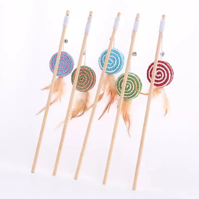 Wooden Cat Teaser Wand